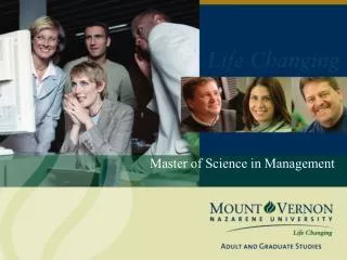 Master of Science in Management