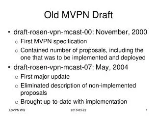 Old MVPN Draft