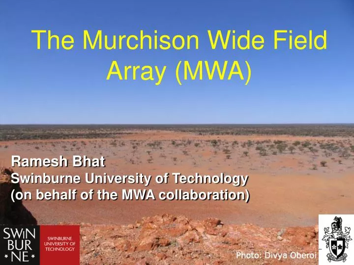 the murchison wide field array mwa