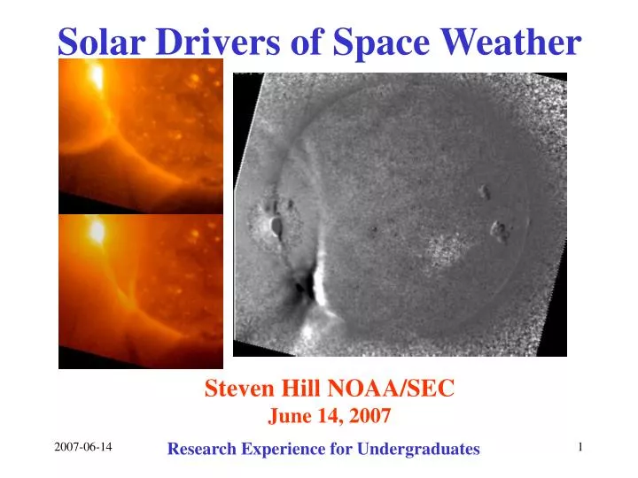 solar drivers of space weather