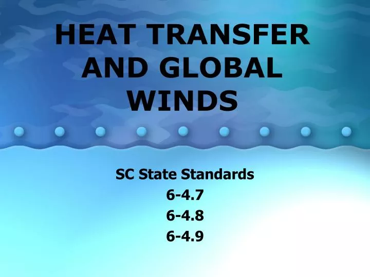 heat transfer and global winds