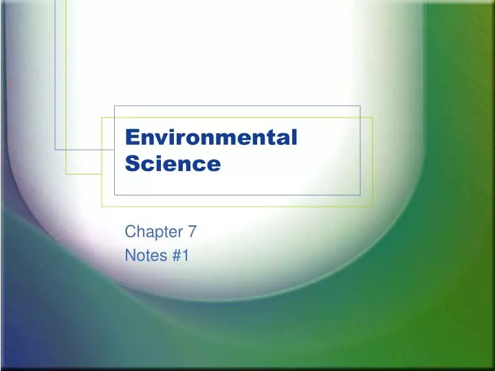 environmental science