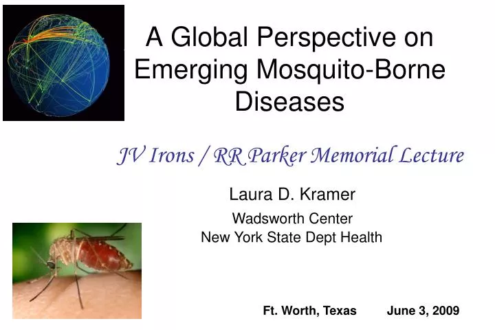 a global perspective on emerging mosquito borne diseases