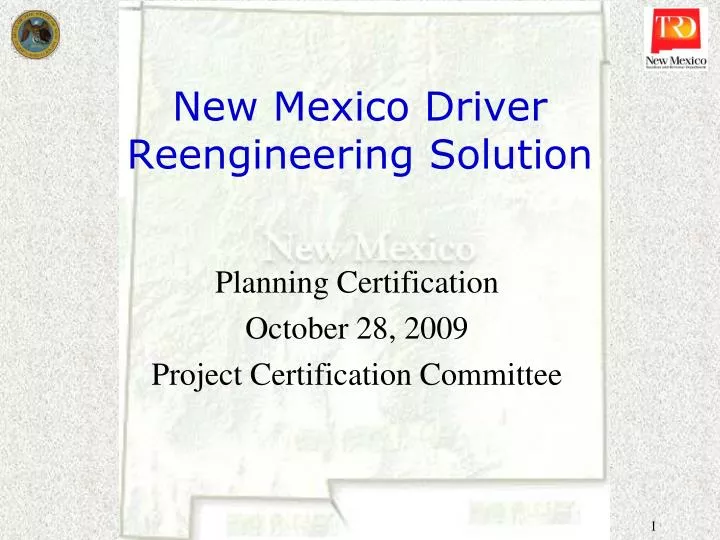 new mexico driver reengineering solution