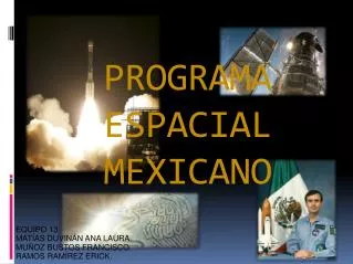 programa espacial mexicano
