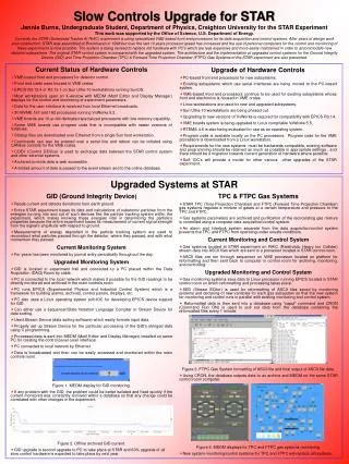 Current Status of Hardware Controls VME-based front end processors for detector control.