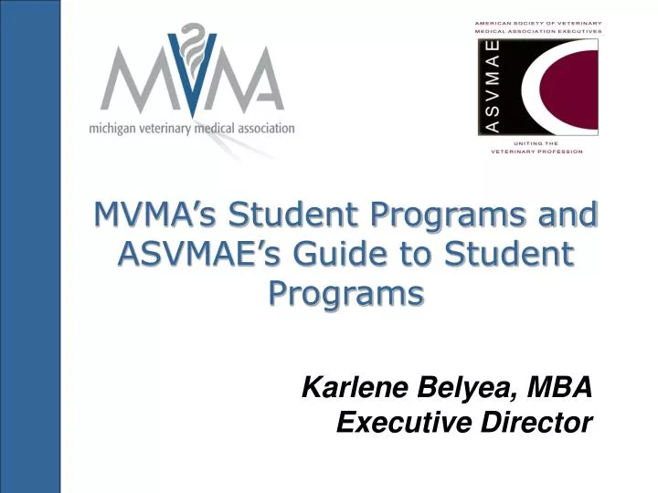mvma s student programs and asvmae s guide to student programs