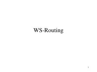 WS-Routing