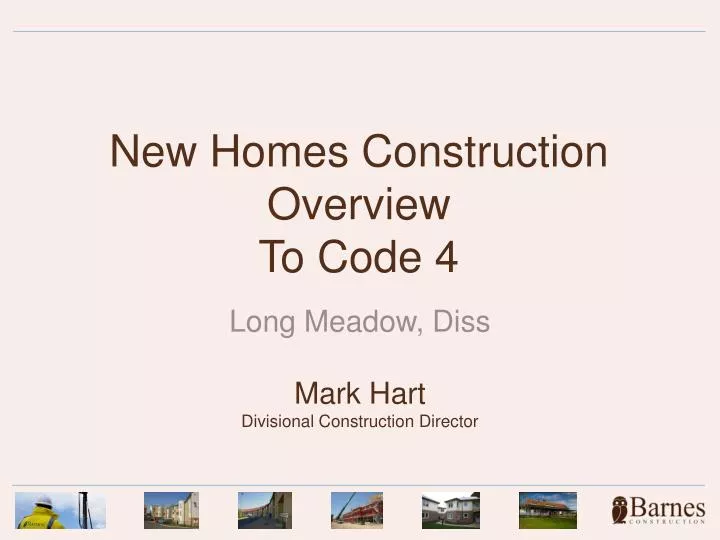 new homes construction overview to code 4
