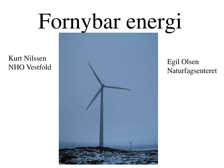 fornybar energi