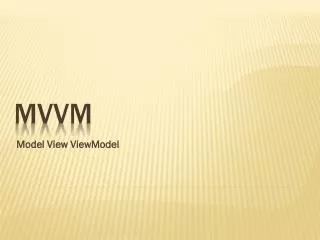 model view viewmodel