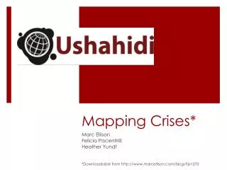 Mapping Crises*