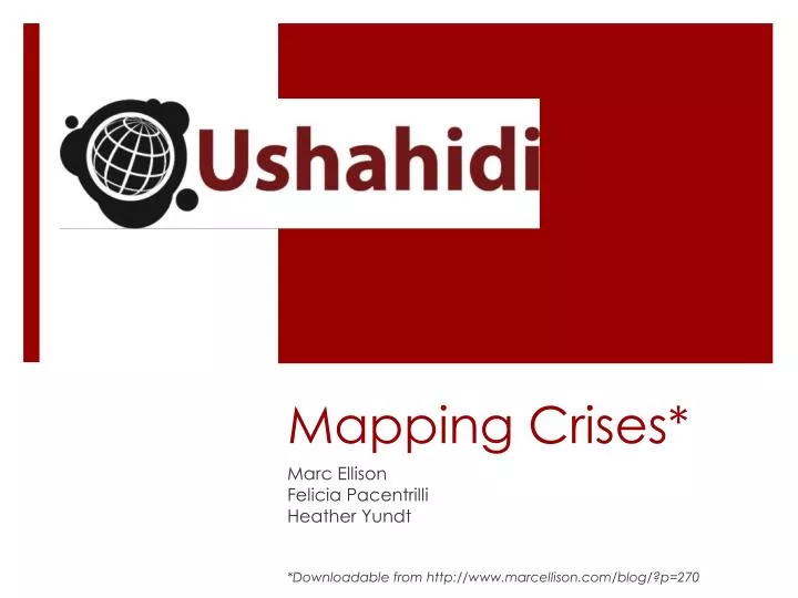 mapping crises
