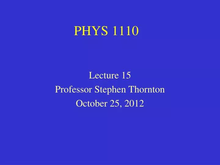 phys 1110