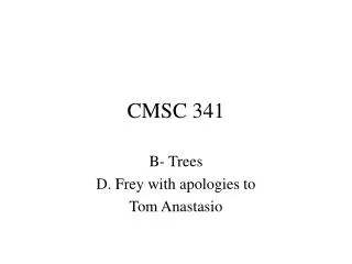 CMSC 341