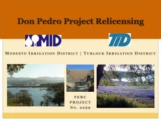 Don Pedro Project Relicensing