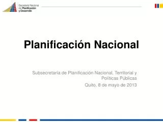 planificaci n nacional