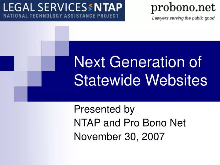 next generation of statewide websites
