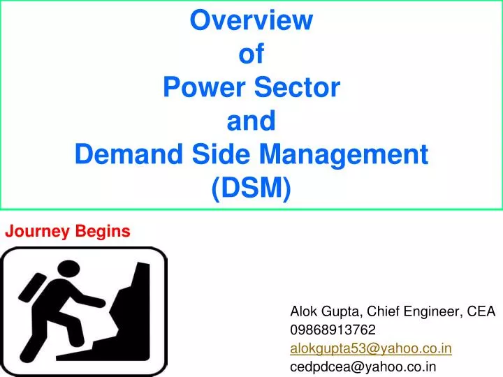 overview of power sector and demand side management dsm