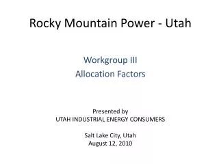 rocky mountain power utah