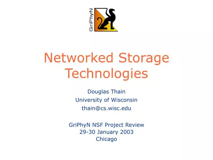 networked storage technologies