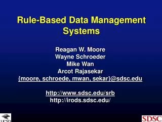 rule based data management systems