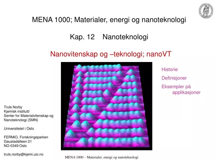 mena 1000 materialer energi og nanoteknologi kap 12 nanoteknologi