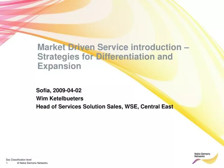 market driven service introduction strategies for differentiation and expansion