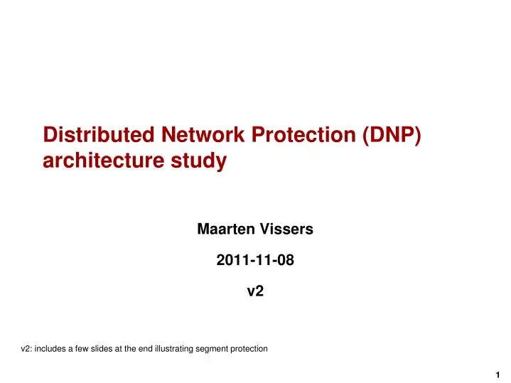 distributed network protection dnp architecture study