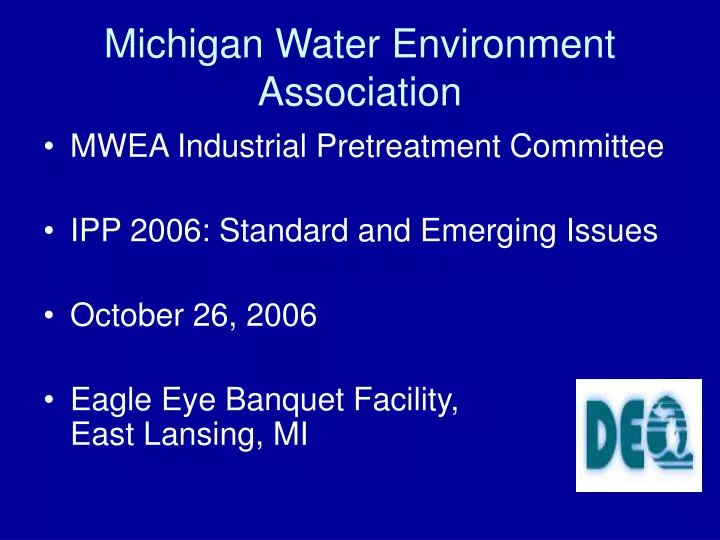 michigan water environment association