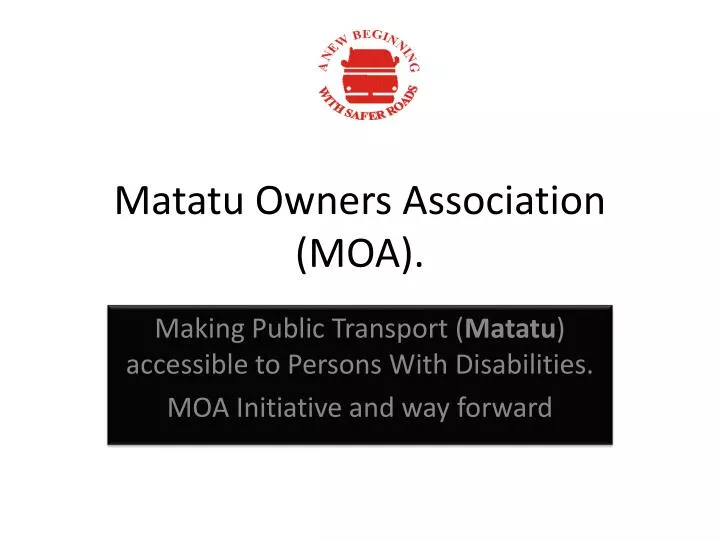 matatu owners association moa