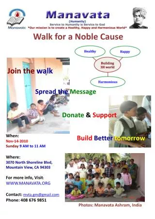 Walk for a Noble Cause