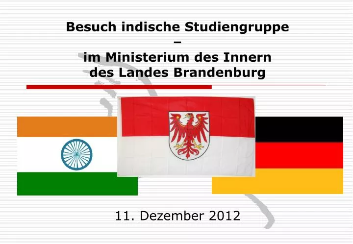 besuch indische studiengruppe im ministerium des innern des landes brandenburg