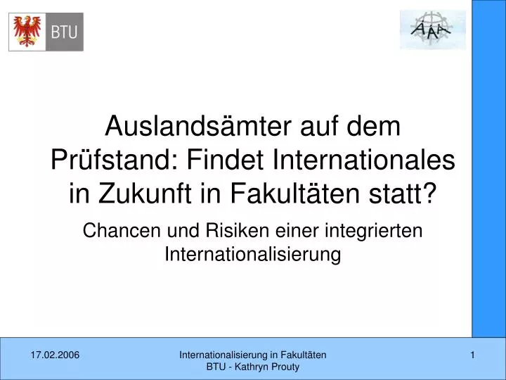 auslands mter auf dem pr fstand findet internationales in zukunft in fakult ten statt