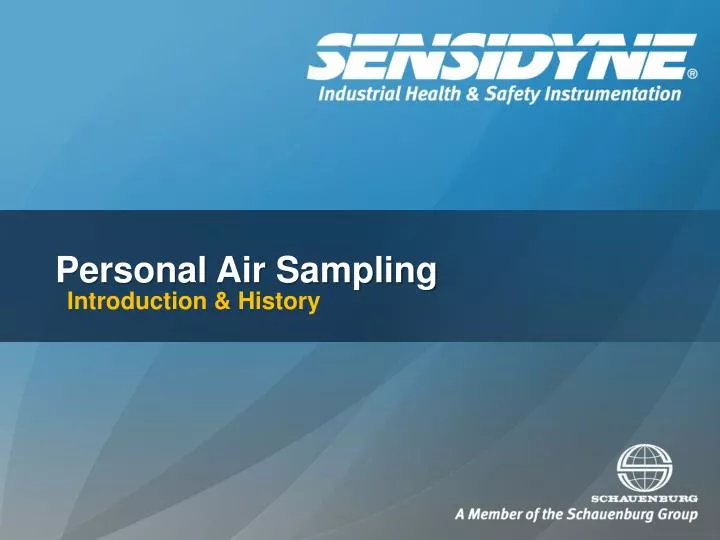 personal air sampling
