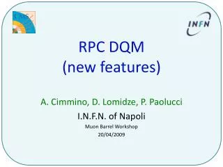 RPC DQM (new features)