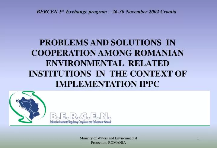 bercen 1 st exchange program 26 30 november 2002 croatia