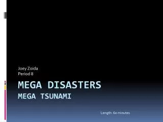 Mega Disasters Mega Tsunami