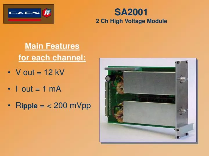 sa2001 2 ch high voltage module