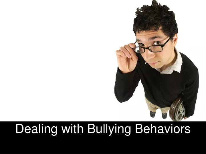 dealing with bullying behaviors