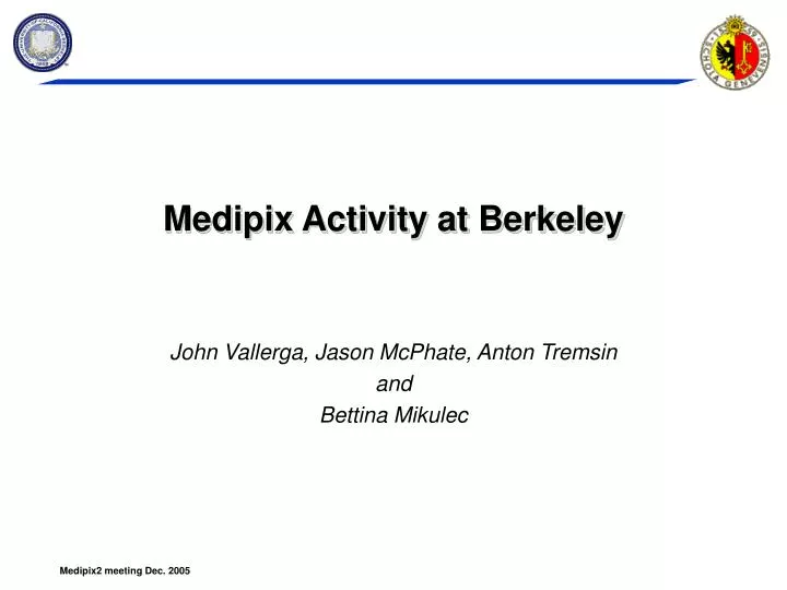 medipix activity at berkeley