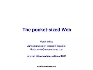 The pocket-sized Web