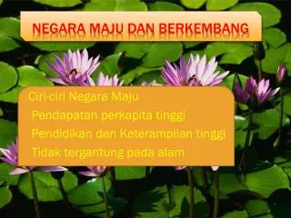 PPT - Negara Maju Dan Berkembang PowerPoint Presentation, Free Download ...