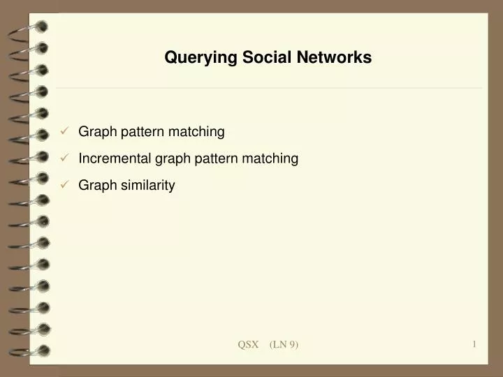 querying social networks