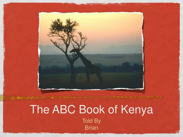 the abc book of kenya