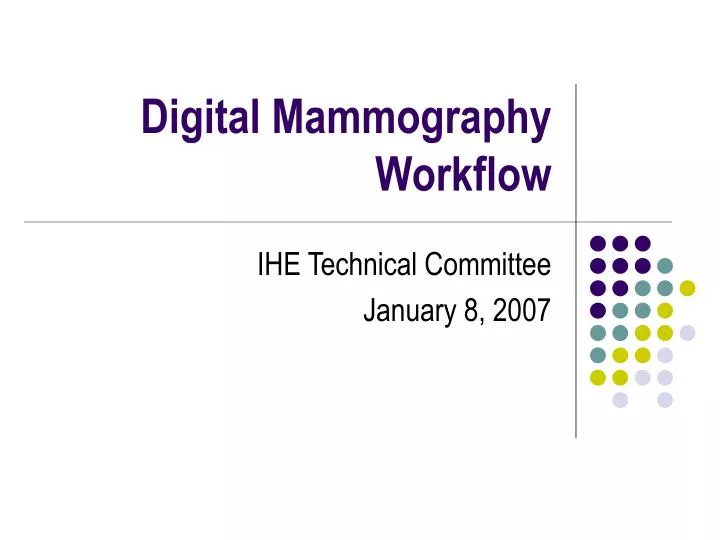 digital mammography workflow