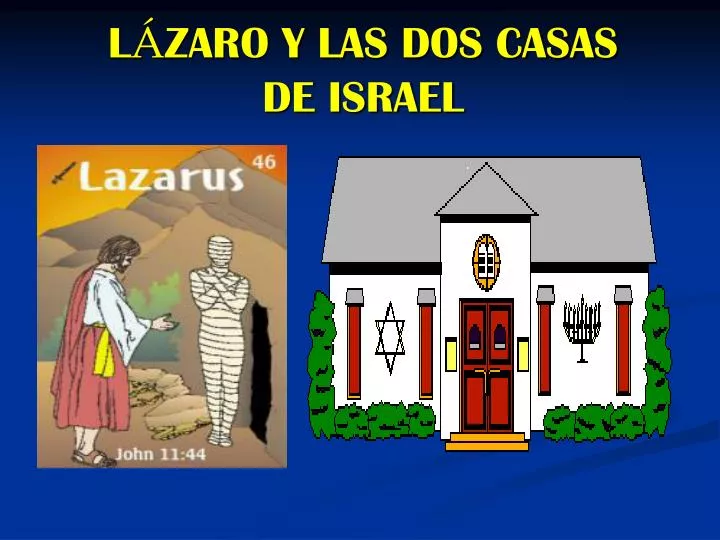 l zaro y las dos casas de israel