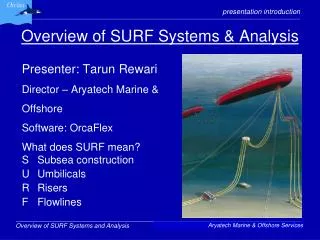 Overview of SURF Systems &amp; Analysis