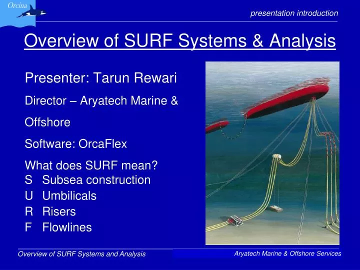 overview of surf systems analysis