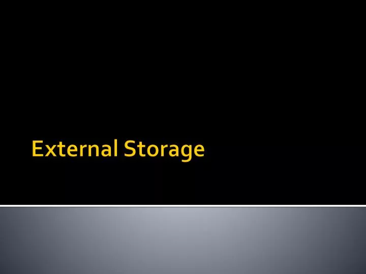 external storage